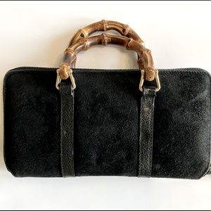 Authentic Gucci Bamboo 2Way (Suede)